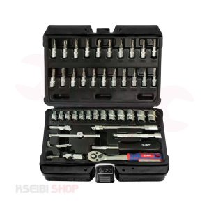 طقم لقم رباط 1/4 بوصة 46 قطعة مشرشرة APT موديل 141046A
